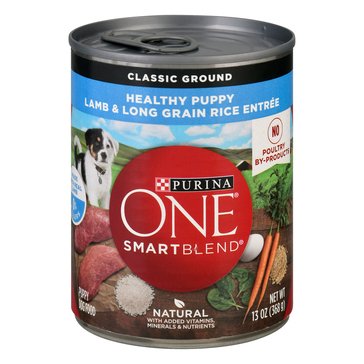 Purina One SmartBlend Classic Ground Lamb & Rice Dog Food