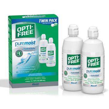 Opti-Free PureMoist Multi-Purpose Disinfecting Solution 2-Pack, 20 fl oz