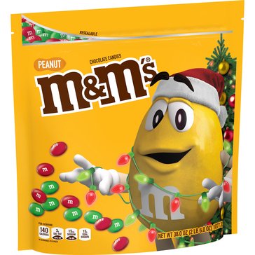 M&M's Holiday Peanut Chocolate Candies, 38oz