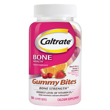 Caltrate Calcium Gummies, 50-Count