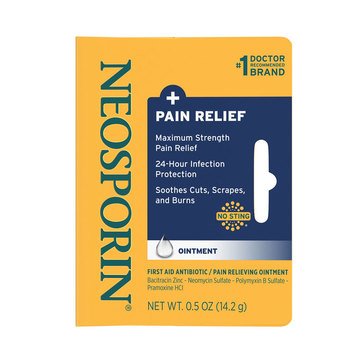 Neosporin + Pain Relief Antibiotic/Pain Relieving Ointment, .5oz