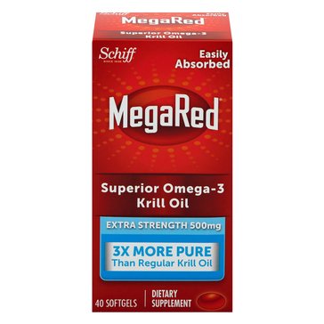 Schiff Nutrition MegaRed Superior Omega-3 Krill Oil Extra Strength 500mg Softgels, 45-Count