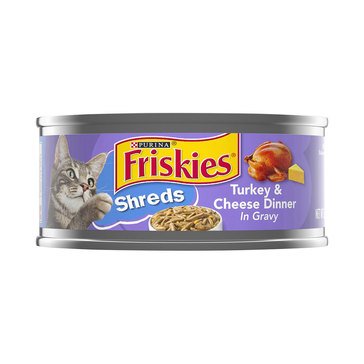 Purina Friskies Savory Shreds Turkey and Cheese Adult Wet Cat Food