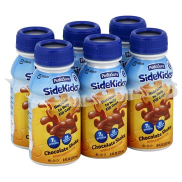 Pediasure Chocolate High Protein 6 Pack Sidekicks, 8oz