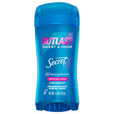 Secret Outlast Antiperspirant Deodorant Gel Protecting Powder 2.6oz