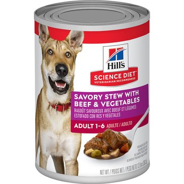 Hill's Science Diet Savory Stew Beef & Vegetable Wet Dog Food