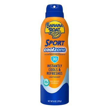 Banana Boat Sport Cool Zone Continuous Spray SPF30, 6oz