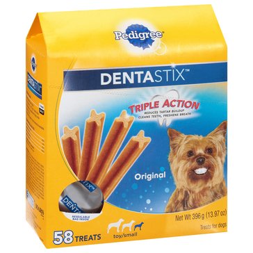 Pedigree Dentastix Mini Dog Treats, Original, 58 Count