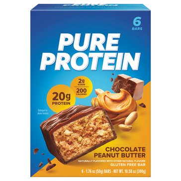 Pure Protein Chocolate Peanut Butter 20g, 6pk