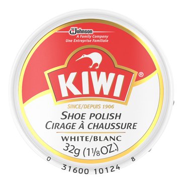 Kiwi Shoe Polish Paste White, 1 1/8oz