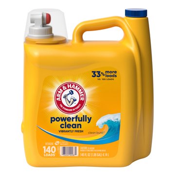 Arm & Hammer Clean Burst Liquid Laundry Detergent, 140oz