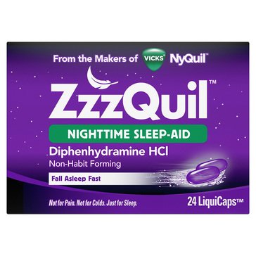 ZZZQuil Nighttime Sleep Aid, 24-count