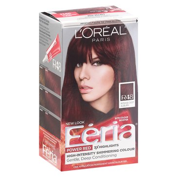 L'Oreal Paris Feria Multi-Faceted Shimmering Color R48 Red Velvet