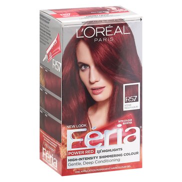 L'Oreal Feria Power Reds Hair Color R57 Intense Medium Auburn