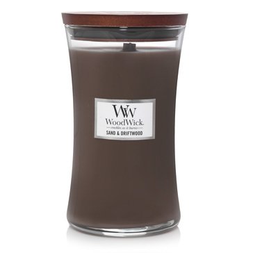 Woodwick Sand and Driftwood 22oz Large Candle Jar