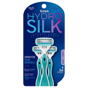 Schick Hydro Silk Disposables, 3-count