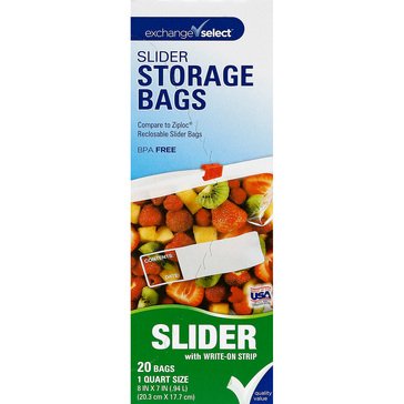 Exchange Select Slider Storage Bags, Quart