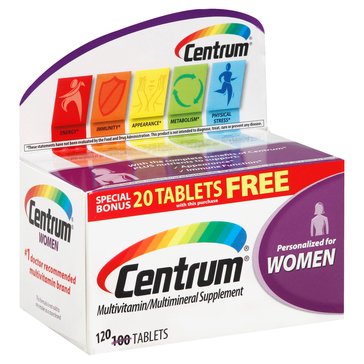 Centrum Women's Multi Vitamin, 120-count