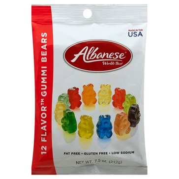 Albanese World's Best 12 Flavor Gummi Bears, 7.5oz