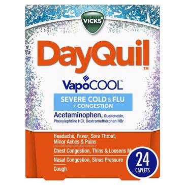 Dayquil Severe Cold & Flu Caplets, 24-Count