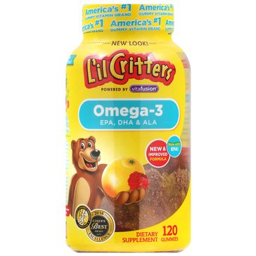 L'il Critters Fish Oil Omega-3 Gummies, 120-Count