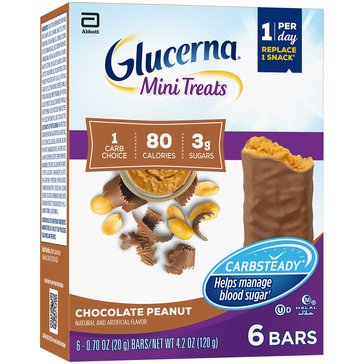 Glucerna Mini Snacks Chocolate Peanut, 4-Coount