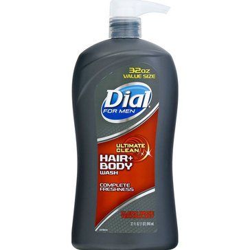 Dial Clean Hair and Body Wash for Men 32oz