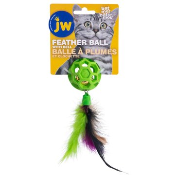 JW CATACTION FEATHER BALL WITH BELL