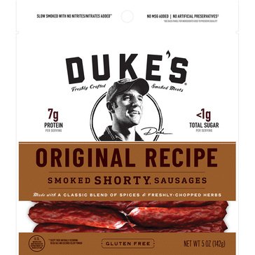 Duke's Original Recipe Smoked Shorty Sausages, 5oz