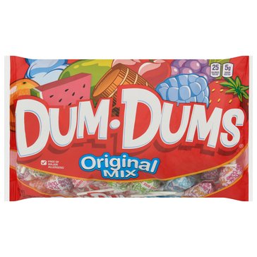 Dum Dums Original Mix Lollipop Candy, 10.4oz