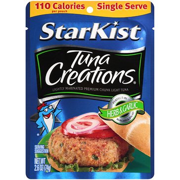 Starkist Tuna Creations Herb & Garlic 2.6oz