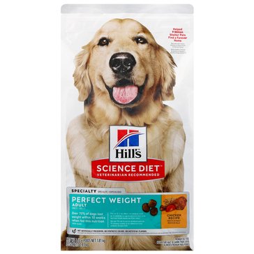 Hill's Science Diet Adult Perfect Weight Dog Food, 4 lbs