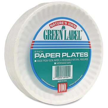 Green Label Snack Plates, 6