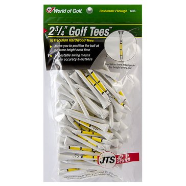 World of Golf 2 2/3 Height Control 75 Pack Tees