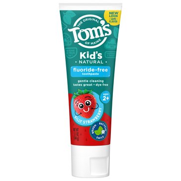 Tom’s of Maine Flouride Free Silly Strawberry Toothpaste, 5.1oz