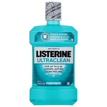 Listerine Antiseptic Ultraclean Cool Mint Mouthwash 1.5 Liters