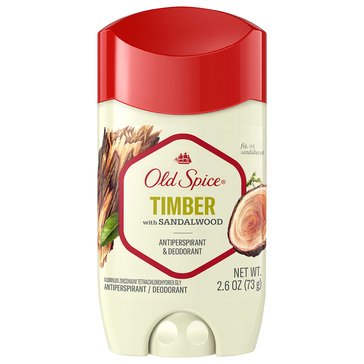 Old Spice Invisible Antiperspirant Deodorant Timber and Sandalwood 2.6oz