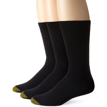 Gold Toe Men's Casual Crew Socks, 3-Pack