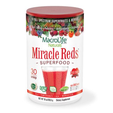 Macrolife Miracle Reds Superfood Dietary Supplement Powder, 30-servings