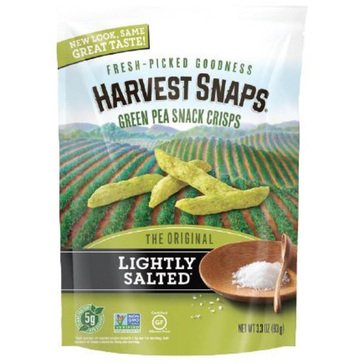 Harvest Snaps Light Salt Green Pea Crisps, 3.3oz