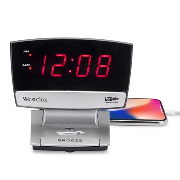 Westclox 9-inch Digital LED with USB Charging Port Clock