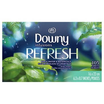 Downy Infusions Botanical Mist Dryer Sheets 105ct