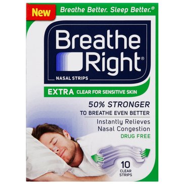 Breathe Right Extra Clear 8Ct