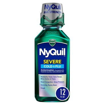 Vicks NyQuil Severe Cold & Flu, 12oz