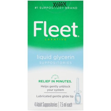 Fleet Liquid Glycerin Suppositories Adult 4-count