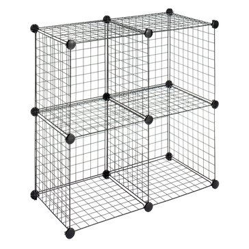 Whitmor Set of 4 Wire Storage Cube