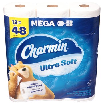 Charmin Ultra Soft Mega Roll Toilet Paper