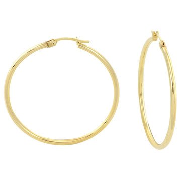 14K Large Hoop Earrings