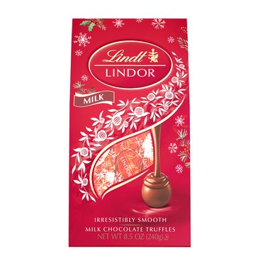 Lindt Lindor Holiday Milk Chocolate Truffles, 8.5oz