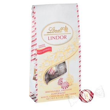 Lindt Holiday White Peppermint Bag 8.5oz_gr